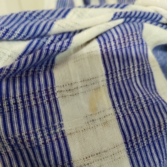 We The Free asymmetrical long tank size medium blue stripes side scoop - Picture 7 of 7